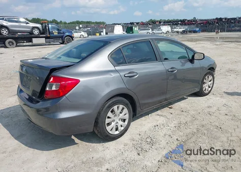 2012 Honda Civic Lx z USA, uszkodzony, nr VIN 19XFB2F50CE318151